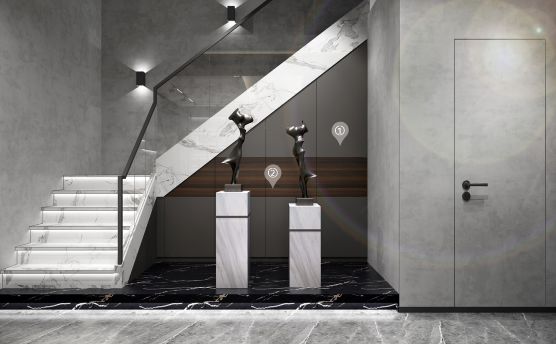 華洲木業(yè)︱廣西梧州戰(zhàn)略合作商 168㎡ 復(fù)式展廳空間設(shè)計(jì)案例(圖7)