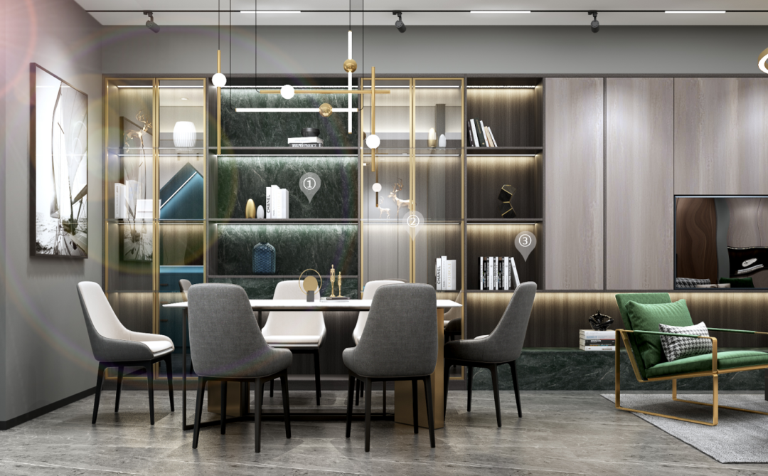 華洲木業(yè)︱廣西梧州戰(zhàn)略合作商 168㎡ 復(fù)式展廳空間設(shè)計(jì)案例(圖10)