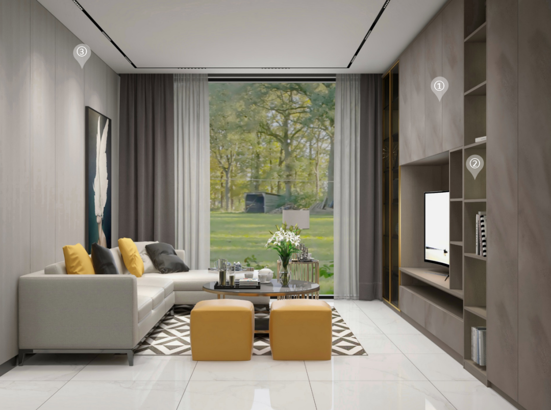 華洲木業(yè)︱廣東佛山戰(zhàn)略合作商 260㎡ 復式展廳空間設計案例(圖5)