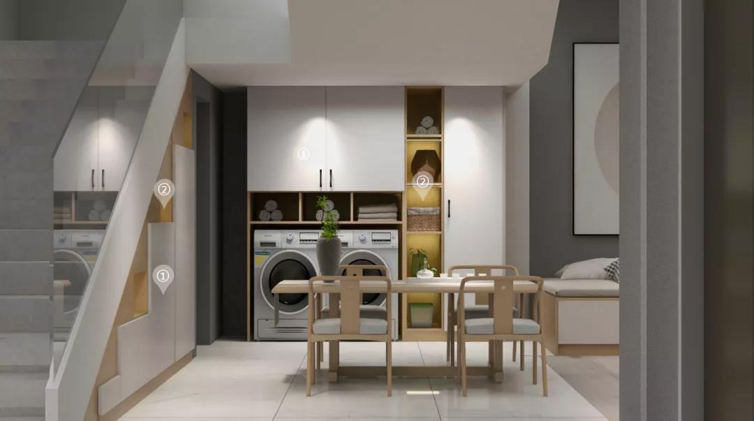 華洲木業(yè)︱廣東佛山戰(zhàn)略合作商 260㎡ 復式展廳空間設計案例(圖7)