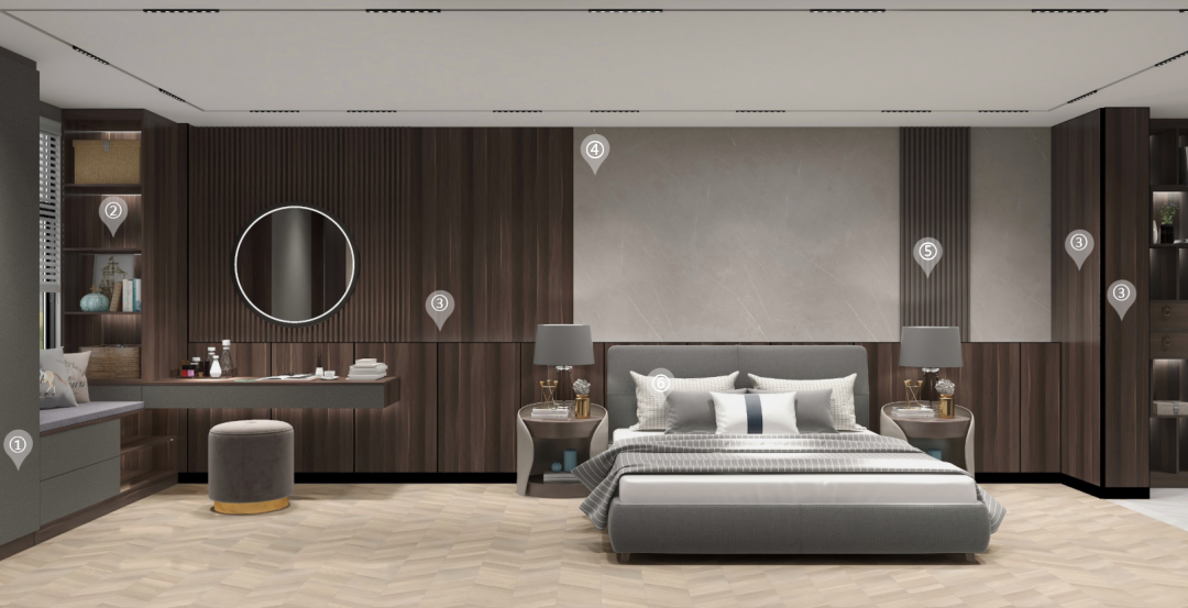 華洲木業(yè)︱廣東佛山戰(zhàn)略合作商 260㎡ 復式展廳空間設計案例(圖11)