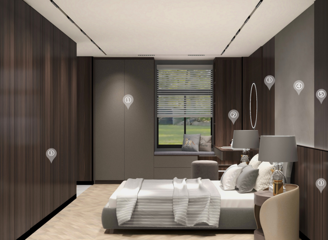 華洲木業(yè)︱廣東佛山戰(zhàn)略合作商 260㎡ 復式展廳空間設計案例(圖12)