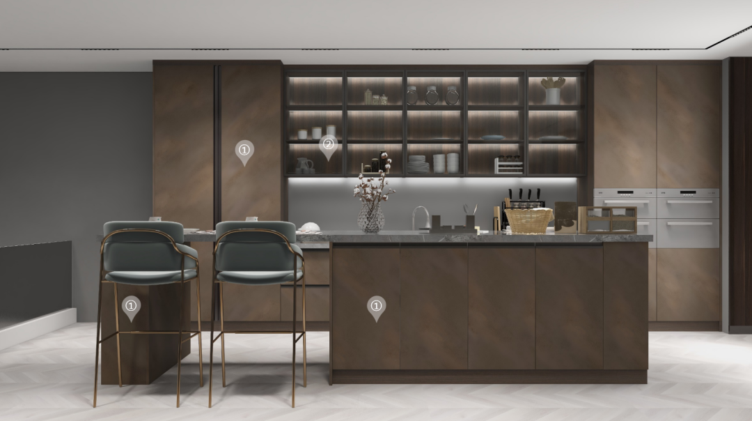 華洲木業(yè)︱廣東佛山戰(zhàn)略合作商 260㎡ 復式展廳空間設計案例(圖13)