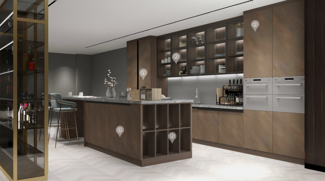 華洲木業(yè)︱廣東佛山戰(zhàn)略合作商 260㎡ 復式展廳空間設計案例(圖14)