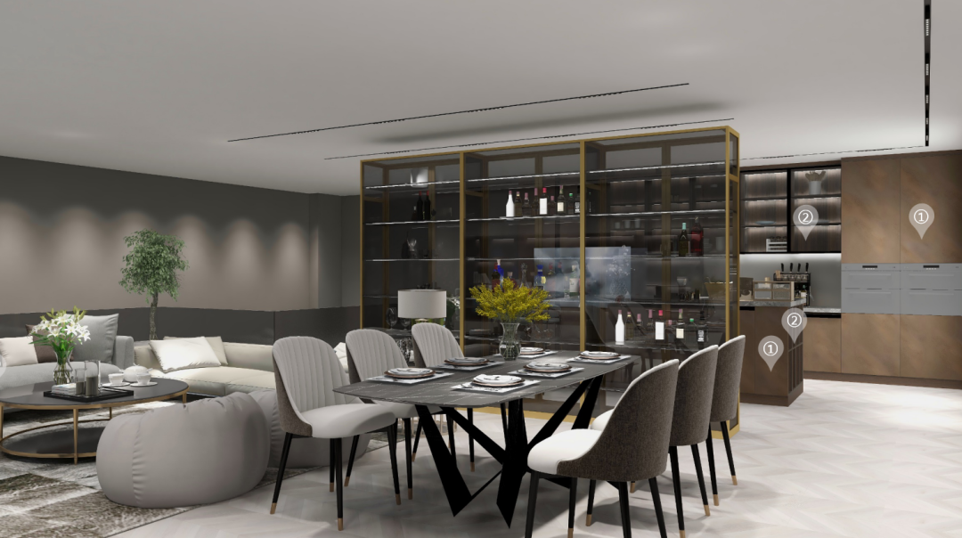 華洲木業(yè)︱廣東佛山戰(zhàn)略合作商 260㎡ 復式展廳空間設計案例(圖17)