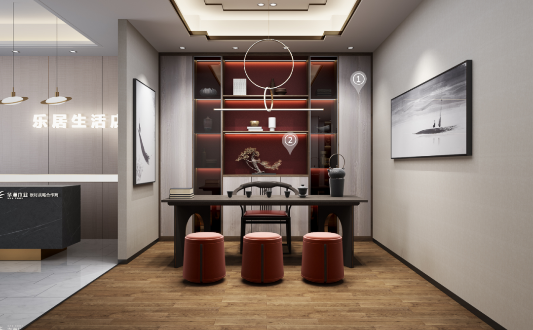 華洲木業(yè)︱廣東陽江戰(zhàn)略合作商 266㎡展廳空間設(shè)計案例(圖12)