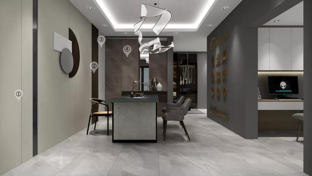 華洲木業(yè)︱江西萍鄉(xiāng)戰(zhàn)略合作商146㎡展廳空間設(shè)計(jì)案例(圖2)